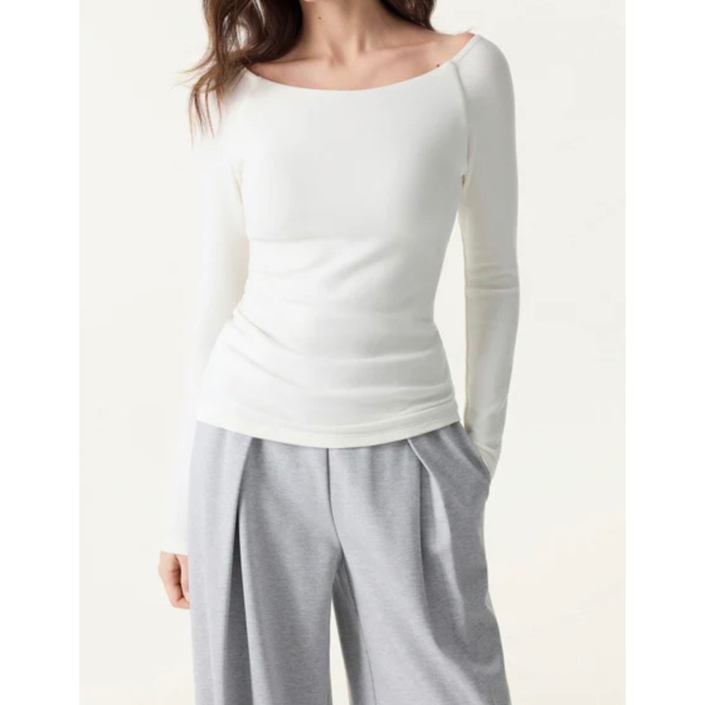 NWT OGL Womens Eco Mousse Boatnect Brami XS Balletcore Minimalist Capsule Cream
